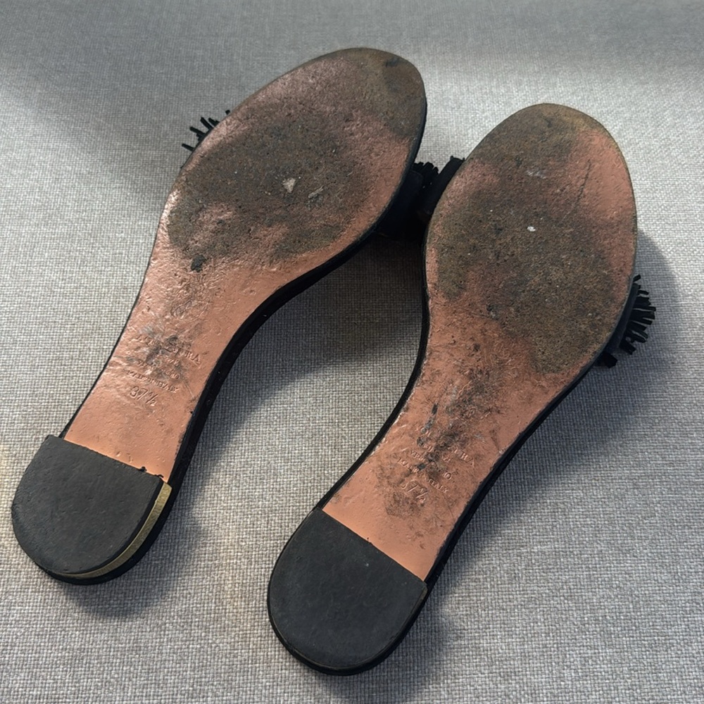 * AQUAZZURA Suede Wild Thing Slide Flats - Picture 8 of 8